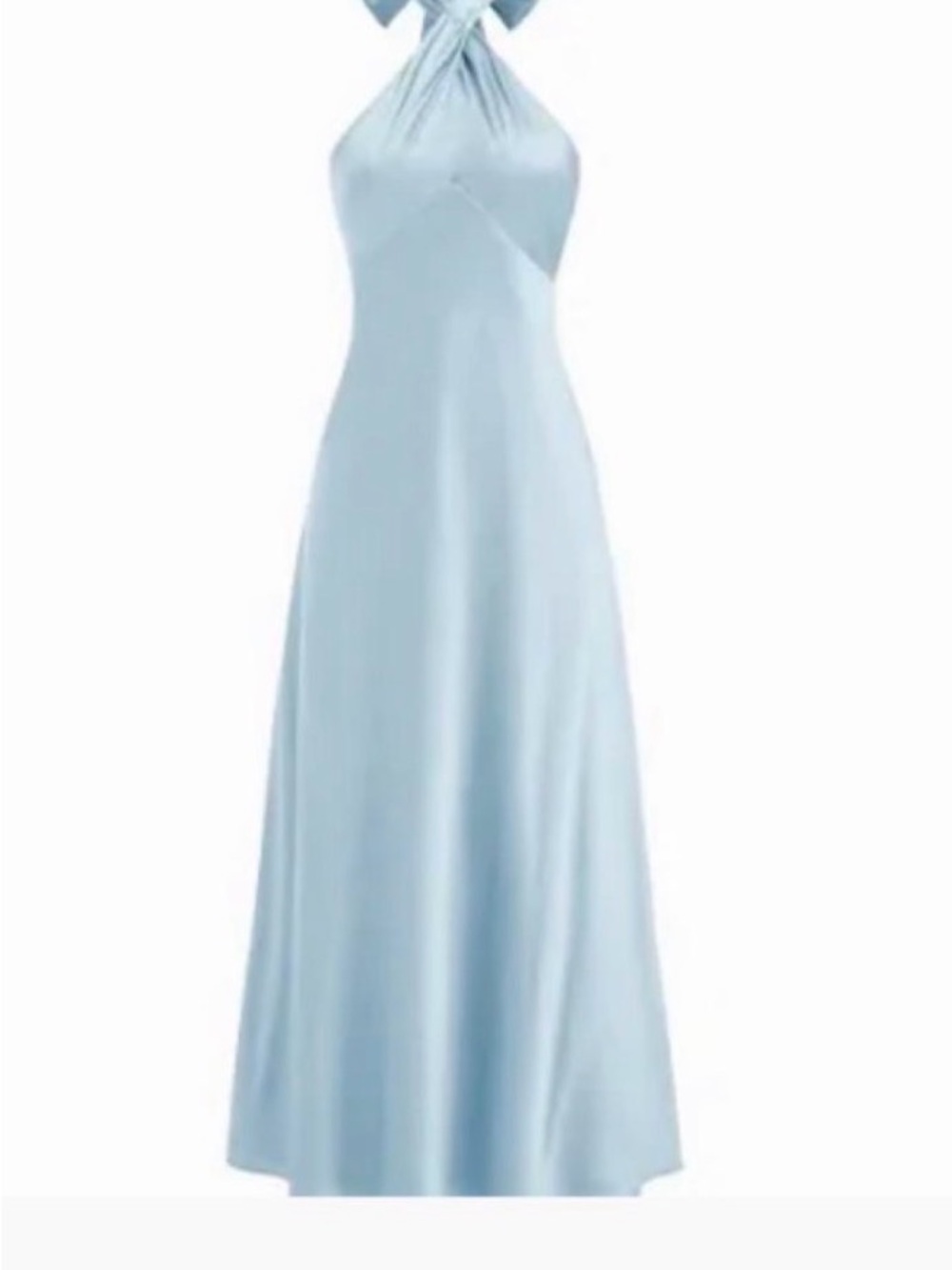 Cider Light Blue Halter Maxi Dress